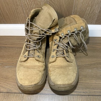 Rocky Combat Boots, Tan RKC108 Vibram Sole Size 7.5R READ DESCRIPTION