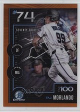 2025 Bowman Scouts Top 100 Chrome Orange Refractor /25 PJ Morlando #BTP-74 09an