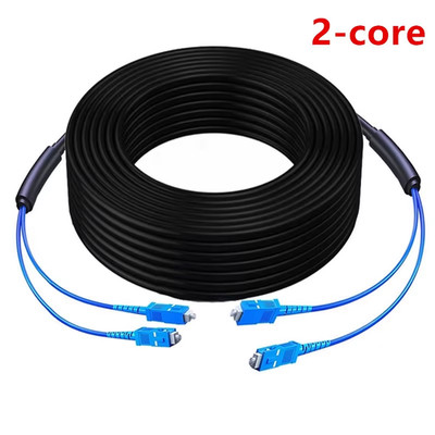 50M Outdoor Aerial/Buried Armored Fiber Optic Patch Cable SM Duplex SC UPC GYXTW