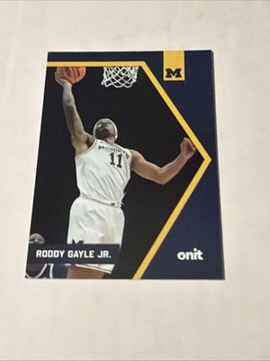 2026 ONIT Michigan Wolverines BASKETBALL card RODDY GAYLE JR