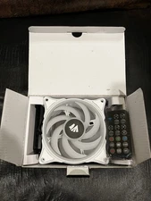 AsiaHorse PC Case Fan, Fish Pwm White (3 Fans)