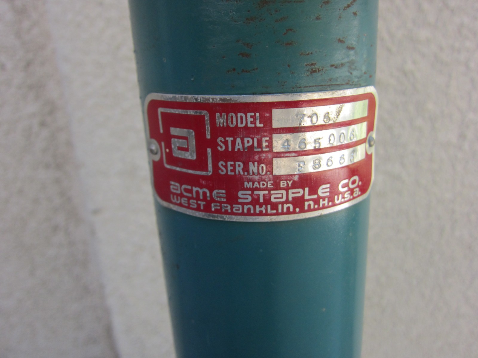 Acme Staple 706 Manual Staple, local pick only, Used
