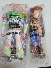 1995 Vintage Burger King Toy Story Woody 11"  Buzz Light Year 9" in Bags