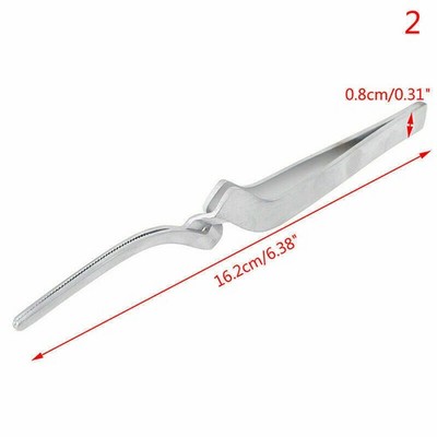 Dental Articulating Buccal Tube Paper Holder Serrated Curved Forceps Tweezer Kit