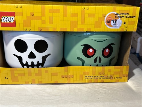 Lego Edición Halloween Pequeño Juego de 2 Piezas Zombies y Cabezales de Almacenamiento de Esqueletos - Imagen 9 de 11