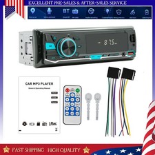 Bluetooth Car Stereo Audio In-Dash FM Aux Input Receiver USB MP3 Radio Player SD