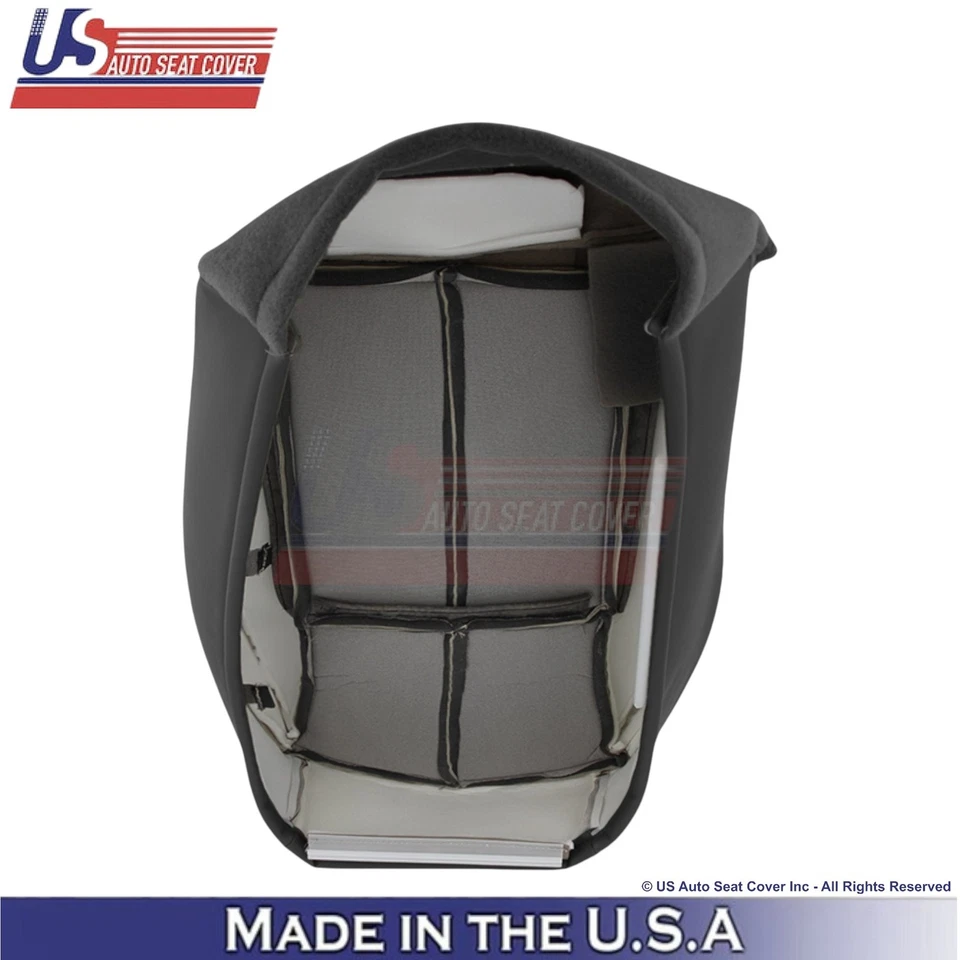 Чехлы на передние сиденья из искусственной кожи 2001-2004 годов выпуска для Jeep Grand Cherokee темно-серые - Изображение 3 из 4