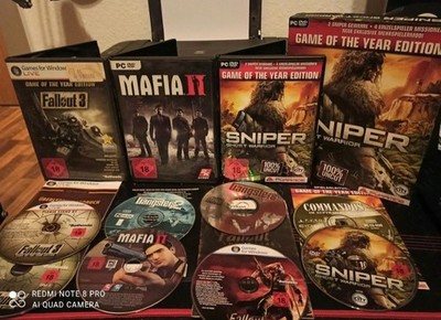 PC Spiele Sammlung Konvolut Fallout,Mafia,Gangsters,Ghost Warrior Big Box etc