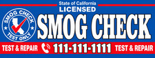 3ft x 8ft SMOG CHECK Vinyl Banner- New-Free Shipping 1