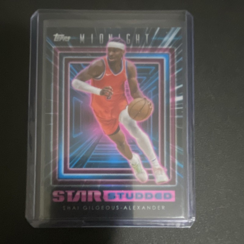 Topps 2023-24 Midnight Star Studded Shai Gilgeous-Alexander SS-19