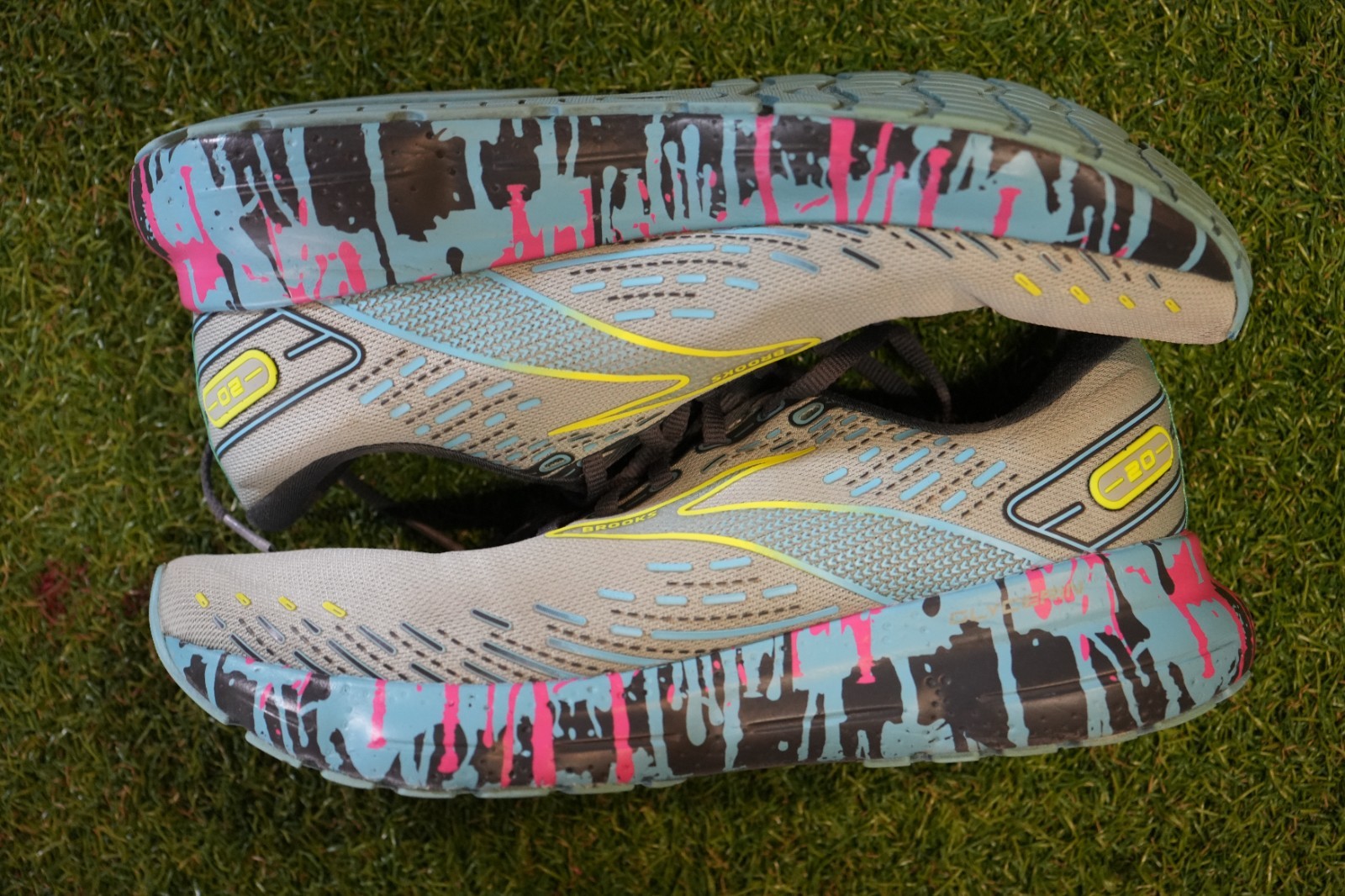 SAOLA Scarpe da corsa Brooks Glycerin 20 1103821D492 da uomo US 8 5 D blu grigio sneakers