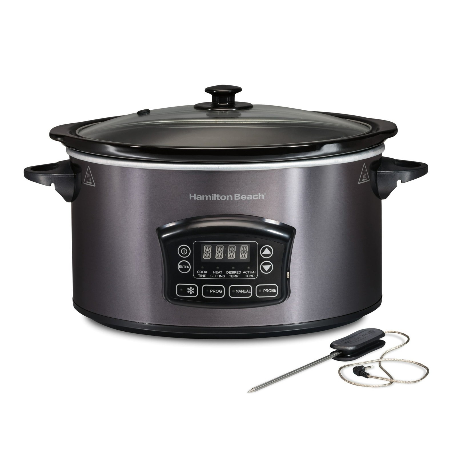 Hamilton Beach 6 Qt Programmable Slow Cooker, Defrost Functi