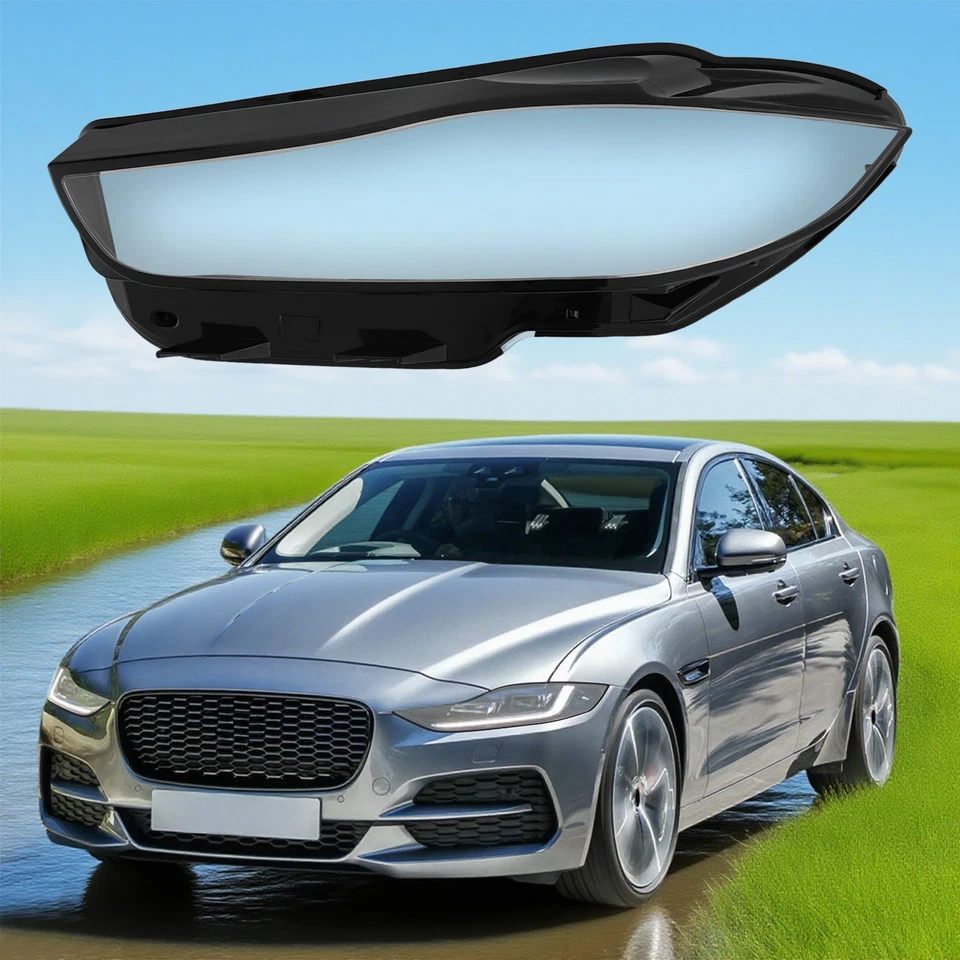 Left Headlight Lens Cover for Jaguar XE 2016 2017 2018 2019 Headlamp Cover Foto 2 de 4