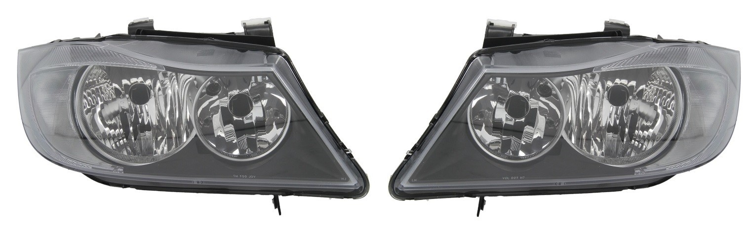 Bloc optique avant gauche droite chromé pour BMW E90 E91 berline et break 2004-2008
