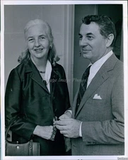 1971 Photo Drs Wilhelmina Dunning Anthony Matthew At Bldg Dedication Event 8X10