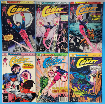The Comet 1991 Impact Comics #1 2 3 4 5 6 Lot