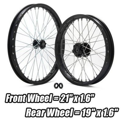TARAZON 21''/19'' Front Rear Spoked Wheels Rims Hubs For Sur-Ron Light Bee X LB X