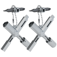 Absina Xkey SchaltschrankschlüSsel Mit 7 Profile Vierkant Dreikant 2Er Pack