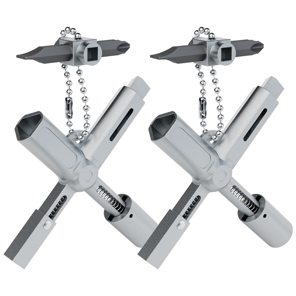 Absina Xkey SchaltschrankschlüSsel Mit 7 Profile Vierkant Dreikant 2Er Pack-image