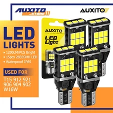 2400LM Error Free LED Back up Reverse Light 921 912 T15 Super Bright 2/4PC C