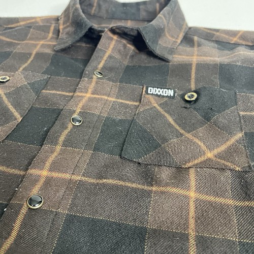 Dixxon Flannel DFC Youth Division Boys Plaid Pearl Snap Long Slv Shirt Sz L - Picture 4 of 13