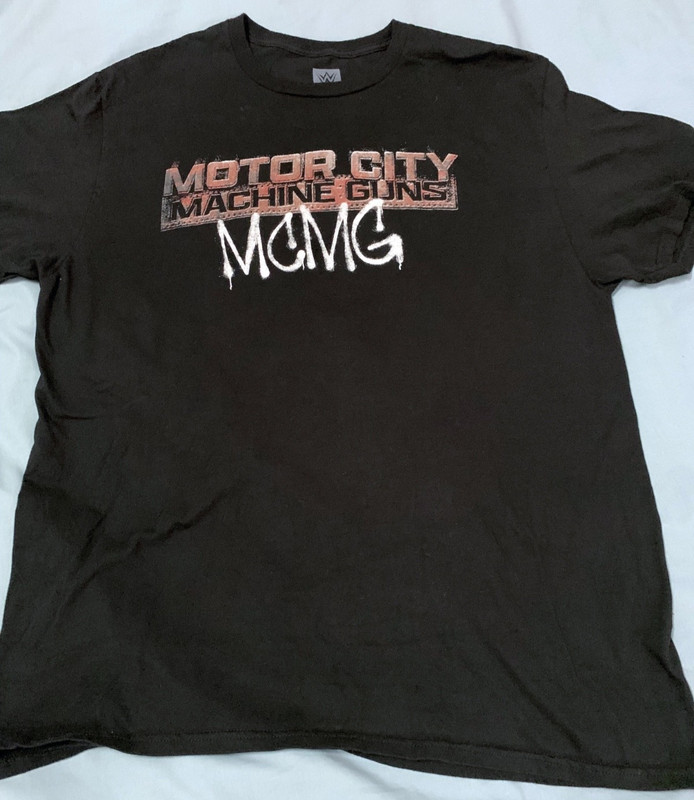 MOTOR CITY MACHINE GUNS SHIRT XL WWF WWE NJPW TNA AEW ALEX SHELLY CHRIS SABIN