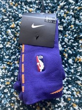 Nike NBA Authentic L Knee Socks Purple Suns Power Player Team Issued On Court