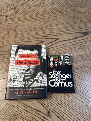 The Stranger, by Albert Camus Vintage PB + Looking, Alice Kaplan  Lot of 2 Books