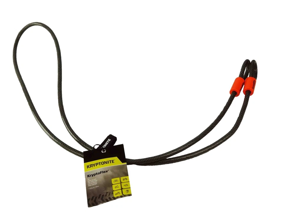 Kryptonite Stronghold 710 7 ft Looped cable NY Noose 1213 4.25 ft w/Disc Lock - Image 3 of 4