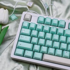 162 Keys Green Translucent Cherry Profile PBT Keycaps For 61/64/87/104/108