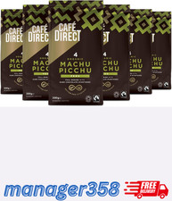 (Pack of 6) Machu Picchu Organic Fairtrade Ground Arabica Coffee 200 g UK