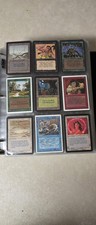 Big Vintage Binder 900 + Magic The Gathering Card Alpha, Beta, Arabian Nights +