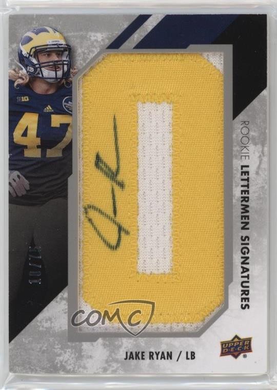 Jake Ryan Upper Deck Rookie Lettermen Signatures #RLJR Base