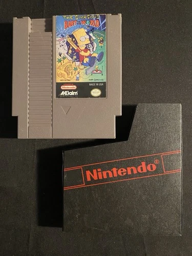 The Simpsons: Bart vs. The World Nintendo NES Tested Game Cart