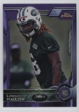 2015 Topps Chrome Rookies Purple Refractor Lorenzo Mauldin #174 13gd