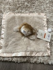 Cloud Island Infant Baby Lovey Security Blanket Lion Head Plush Satin Trim