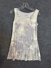 LOGO by Lori Goldstein Tank Top XS Sleeveless Scoop Neck Tie-Dye Stretch
