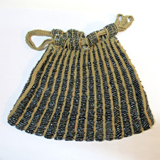 Antique Vintage Flapper Purse Beaded - SELLER PAYS US TARIFFS