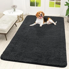 Dog Door Mat for Muddy Paws 59X35, Absorbs Moisture and Dirt, Absorbent Non-Slip