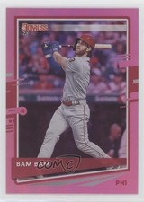 2020 Panini Donruss Nickname Variation Holo Pink Bryce Harper (Bam Bam) #193 sl1