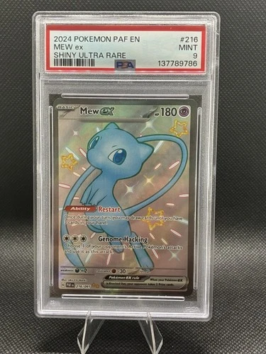 PSA 9 MINT Mew Ex #216 Pokemon TCG Paf En-Paldean Fates