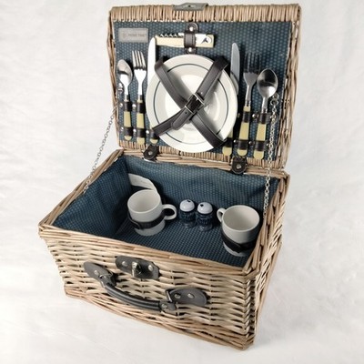 Picnic Time Catalina Dahlia Picnic Basket Set for 2 Wicker