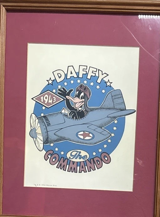 Lote De 6 Arte Litográfico Enmarcado LOONEY TUNES 1994 De Colección Bichos Taz Lucas Porky Wiley 12X15 Foto 2 de 4