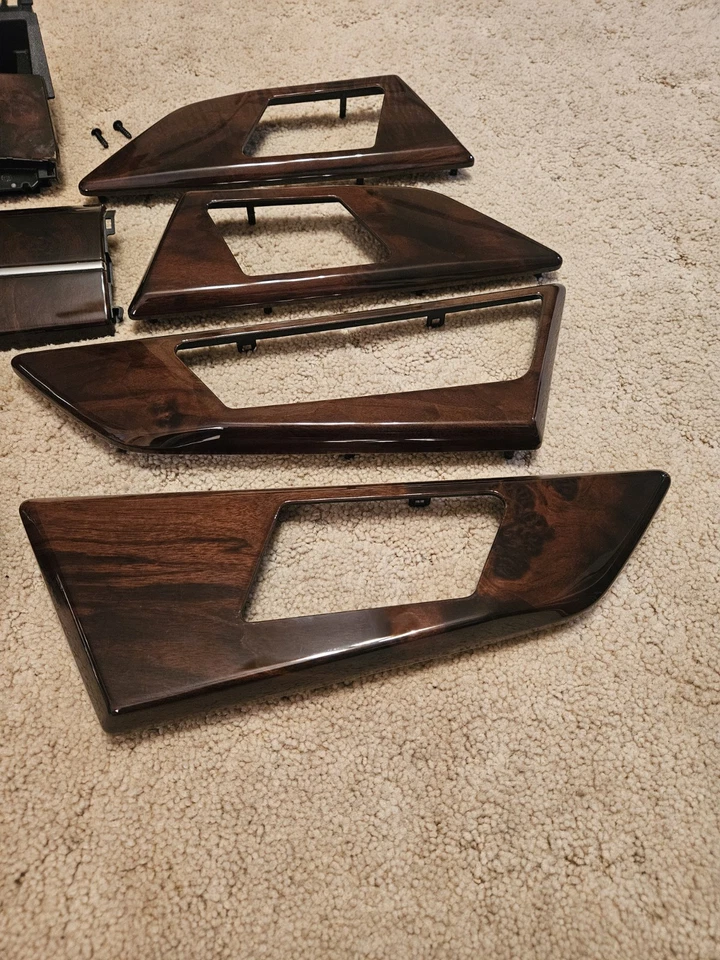 Juego de 10 molduras de madera puerta consola central tablero mercedes glk350 2010-2012 OEM BX292 Foto 2 de 4