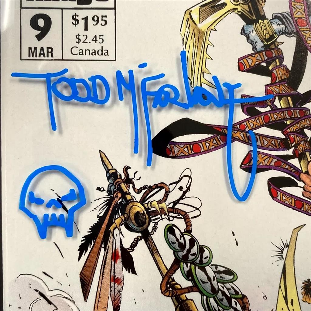 Todd McFarlane Signed Remarks 1993 Spawn #9 Comic Book 