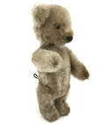 Schuco Mini Tricky Yes No Teddy Bear c1950s Mohair Plush over Metal 13cm 5in Vtg