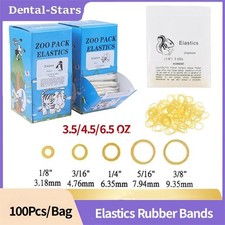 Dental Orthodontic Elastics Latex Braces Ortho Rubber Bands 15 Sizes For Choice