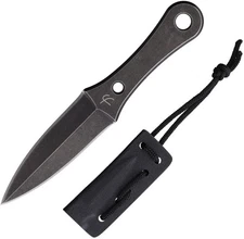 Fred Perrin Lapel Fixed Dagger 2.13" 440C Steel Blade One-Piece Construction