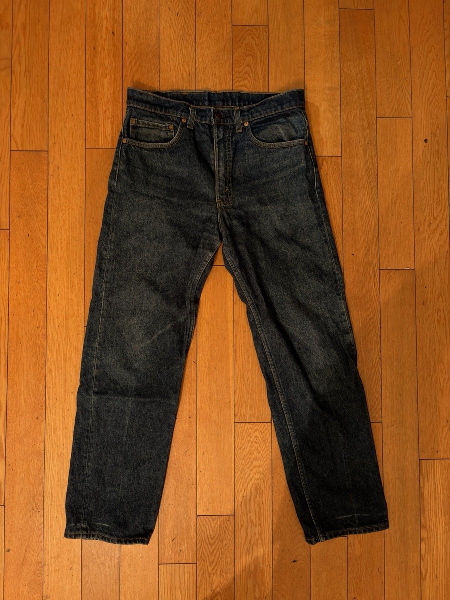 Vintage 80s Levi's 505 XX Jeans Size 32x29 Dark Wash Denim 505