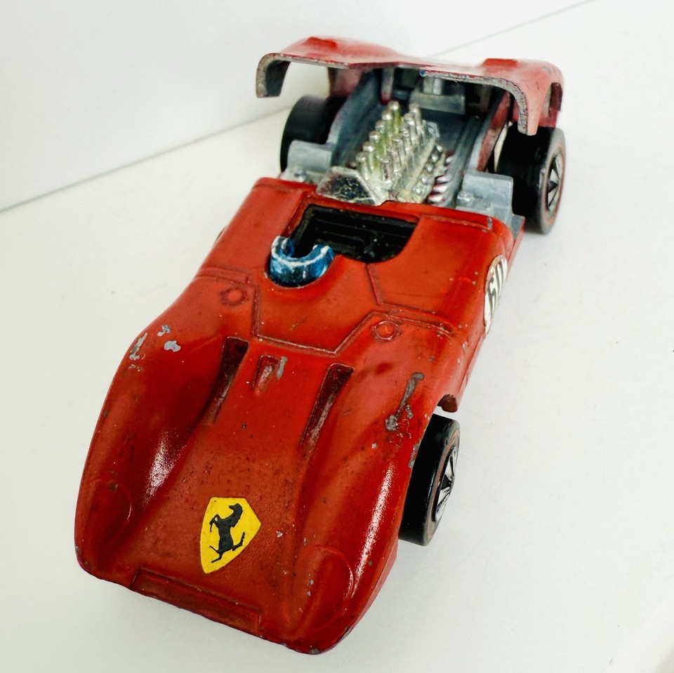 Hot Wheels Redline 1970 Ferrari 312P In Red Made In Hong Kong Hot Wheels Redline 1970 Ferrari 312P In Red Made In Hong Kong